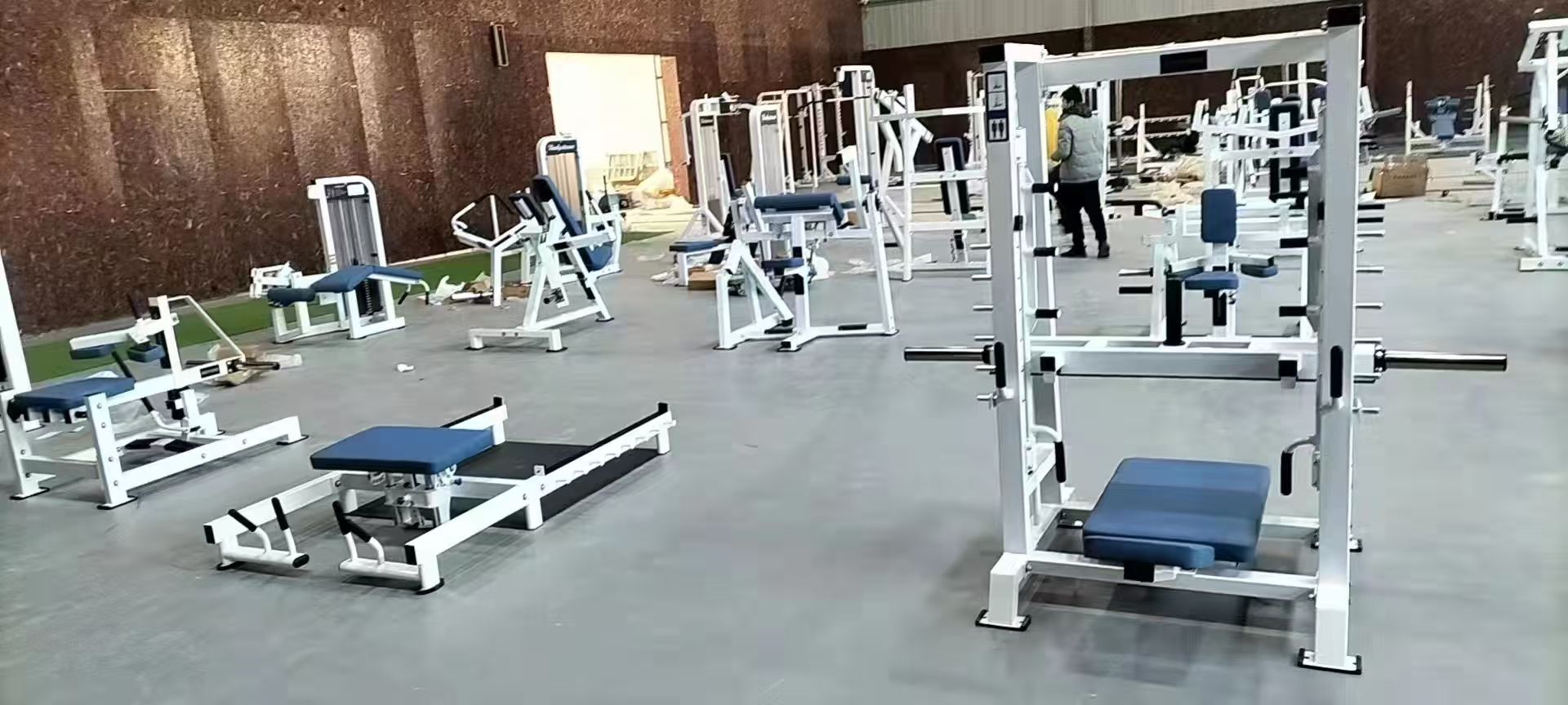 Fitness equipment application display area